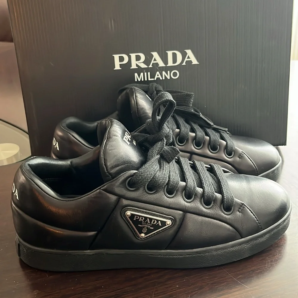 PRADA Nappa Soft leather sneakers - Picture 3 of 14